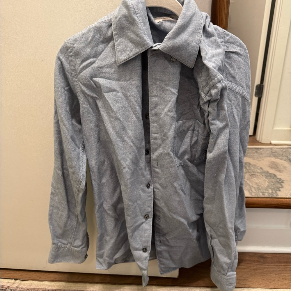 Zegna button up light blue